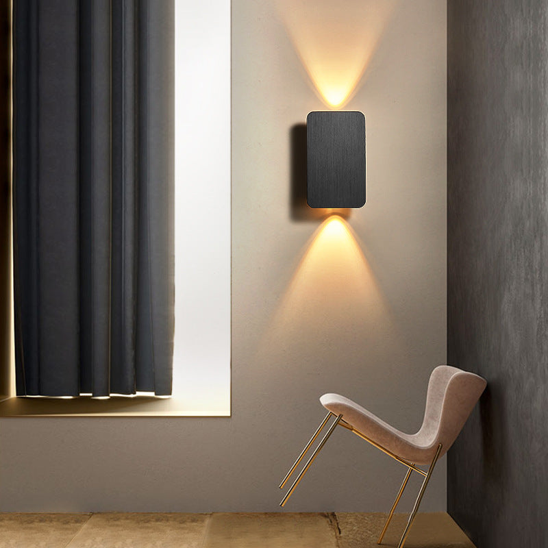Applique Murale Intérieure LED Rectangulaire Chambre Salon Métal Multi-Couleurs – Nova