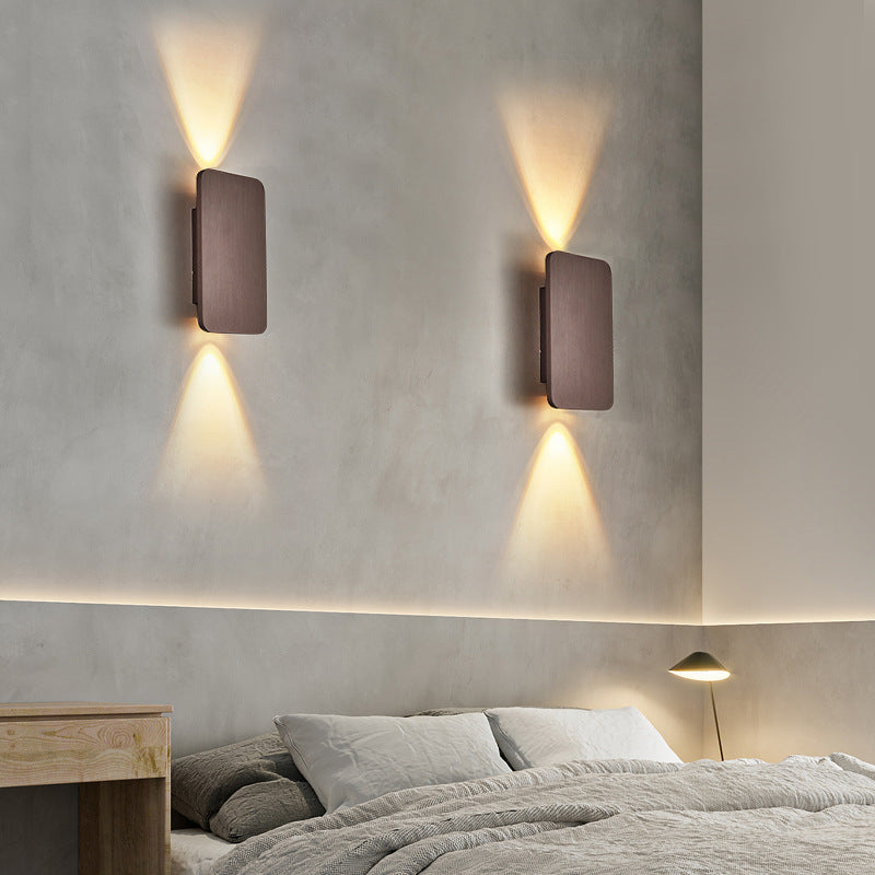 Applique Murale Intérieure LED Rectangulaire Chambre Salon Métal Multi-Couleurs – Nova