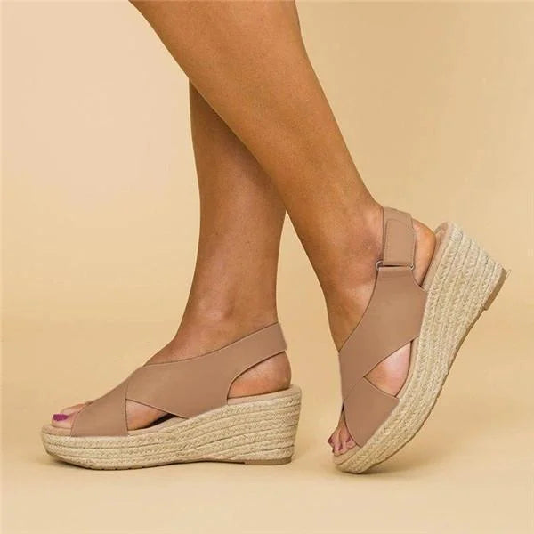 Sandales Orthopédiques Femme avec Semelle Rembourrée et Semelle Contour Wedge Respirantes – Neve