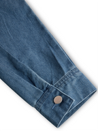 Damen Retro-Jeans-Latzhose mit Kapuze, Reißverschluss und Vintage-Taschen – Blau