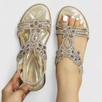 Sandales Plates Orthopédiques pour Femmes Semelle de Stabilité Soulagement de la Pression Anti-Fatigue Élégantes – Khalessi
