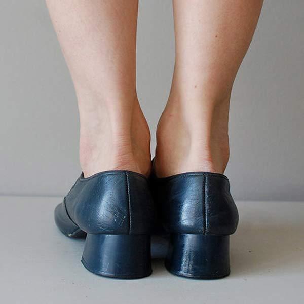 Mary Jane Lederschuhe für Damen mit Schnalle und niedrigem Absatz – Federica
