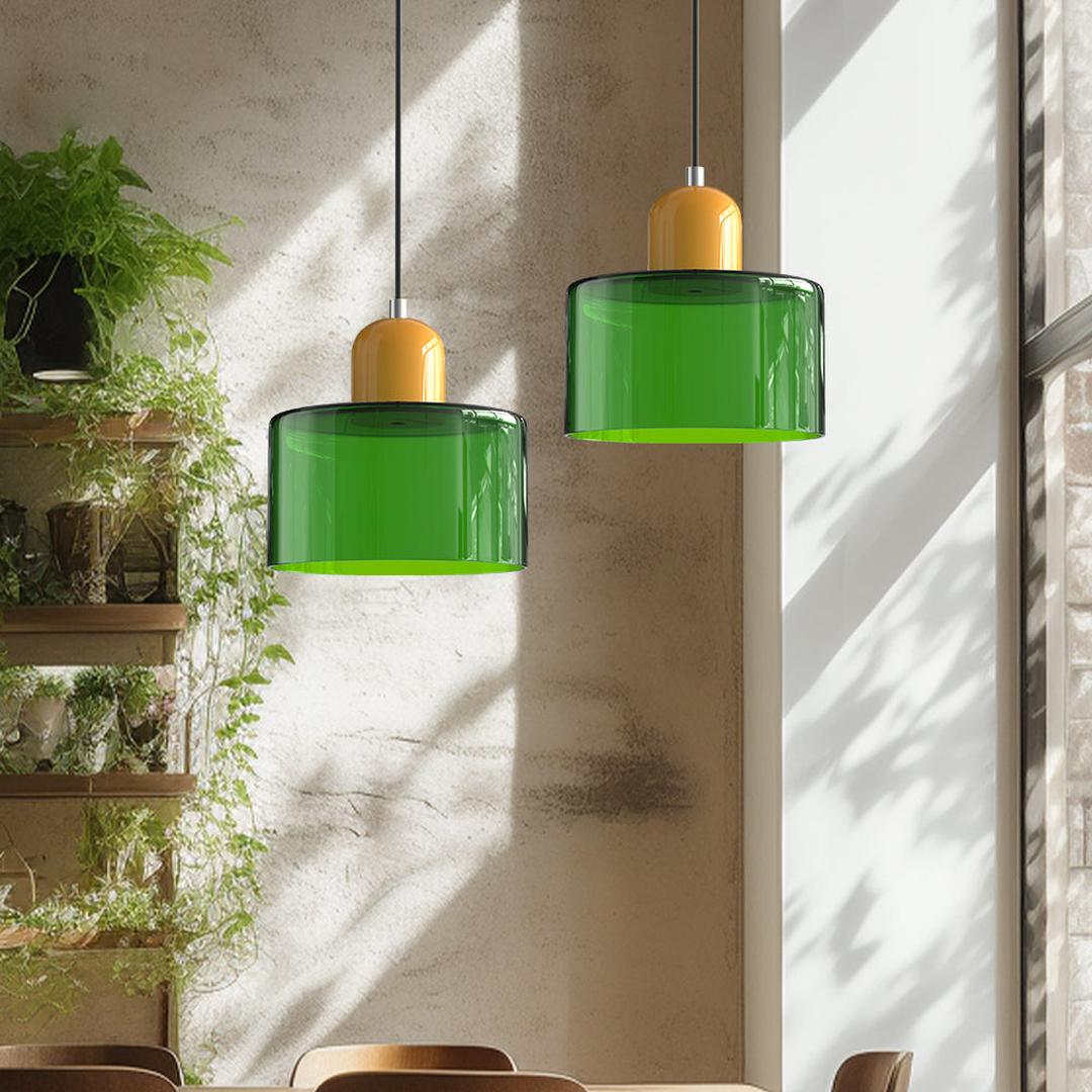 Lampe Suspendue Bauhaus en Verre | Esthétique d'Intérieur