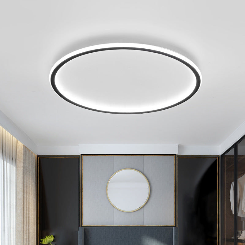 Modern Scandinavian Round LED Ceiling Light for Living Room and Bedroom