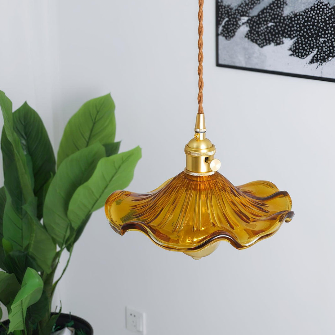 Lampe Suspendue Élégante | Design Fleur d'Hibiscus