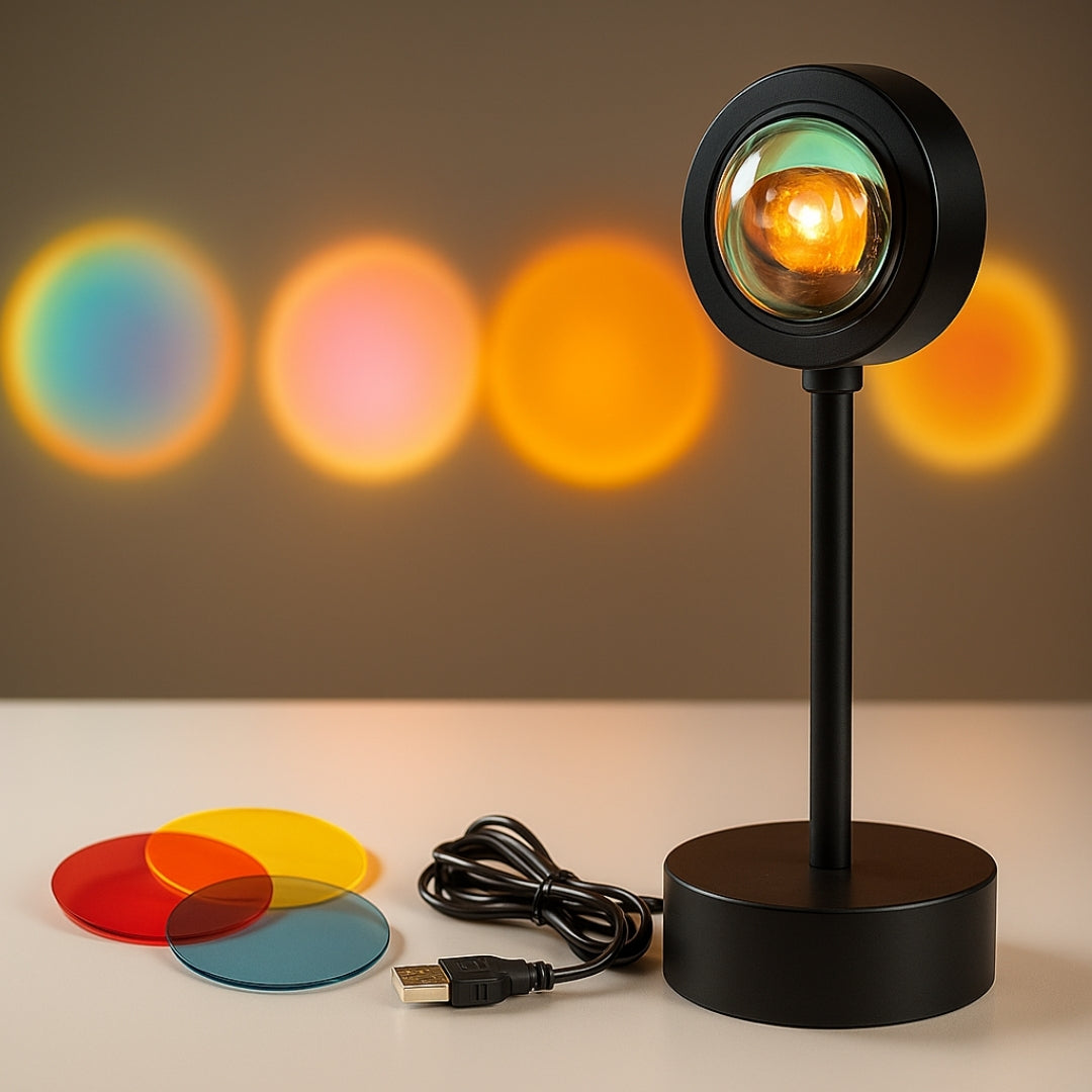 Lampe de Table Couleur Sunset | Élément Décoratif