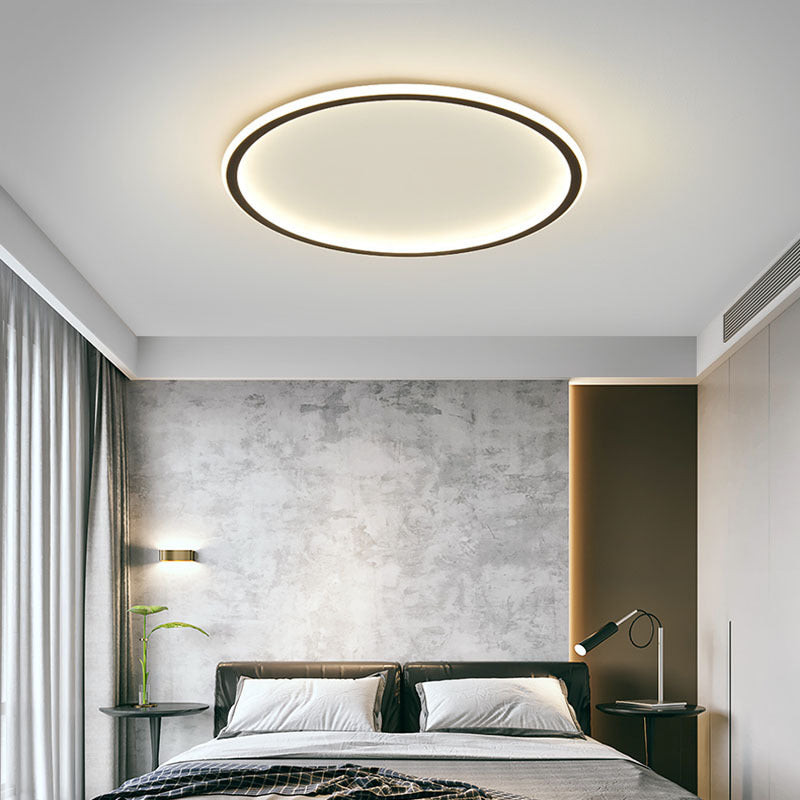 Modern Scandinavian Round LED Ceiling Light for Living Room and Bedroom