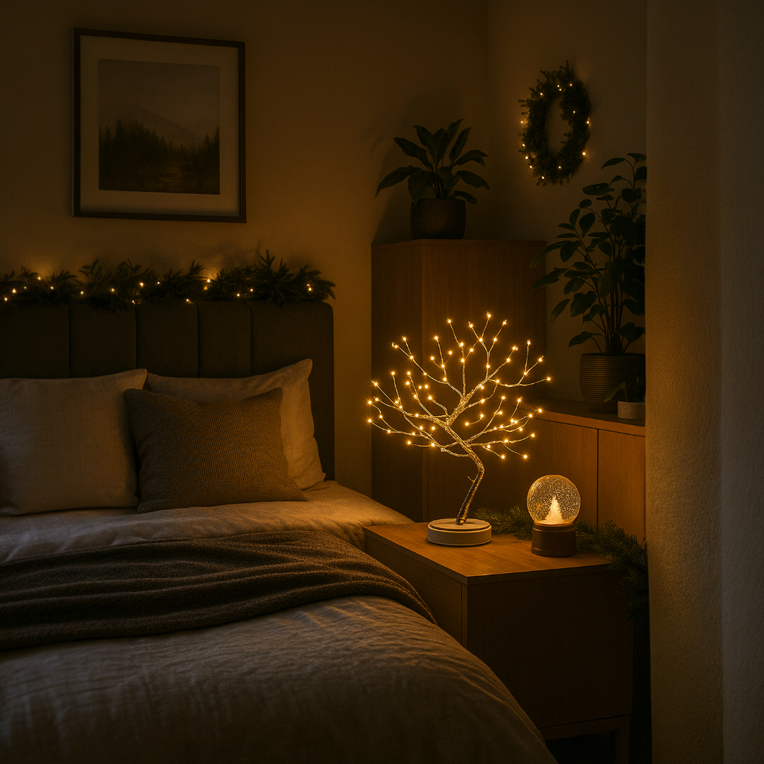 Lampe Élégante en Forme d'Arbre | Design Pratique et Portable