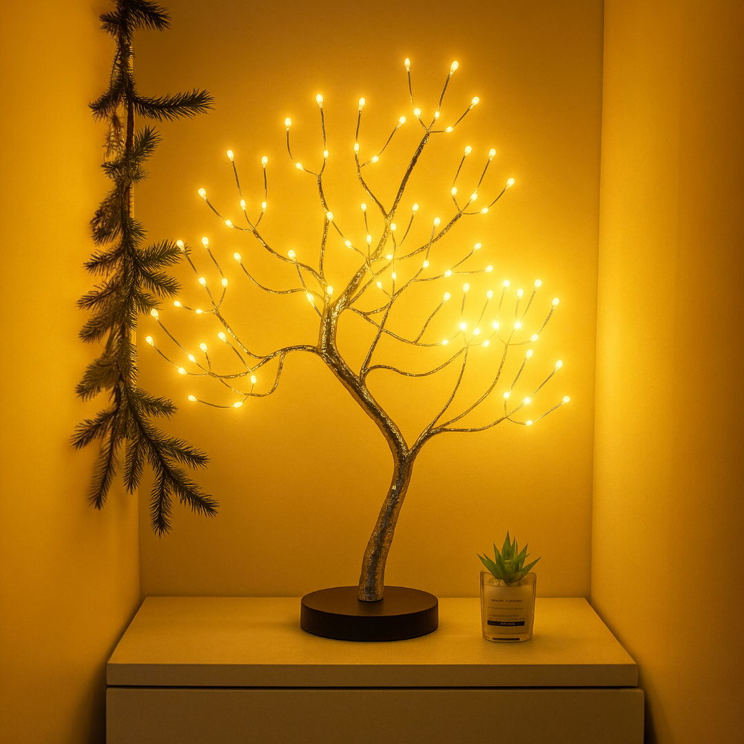Lampe Élégante en Forme d'Arbre | Design Pratique et Portable