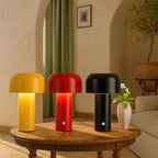 Wiederaufladbare Tischlampe in Pilzform