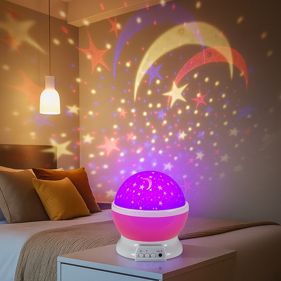 Projecteur d'Étoiles LED | Veilleuse Nocturne pour Chambre