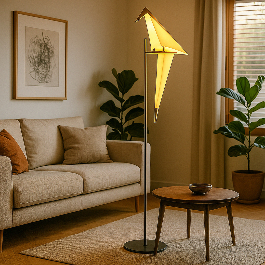 Lampe Décorative en Forme d'Oiseau Magnétique | Design Origami