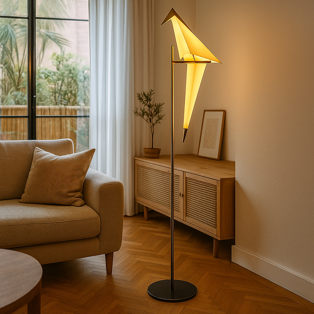 Lampe Décorative en Forme d'Oiseau Magnétique | Design Origami