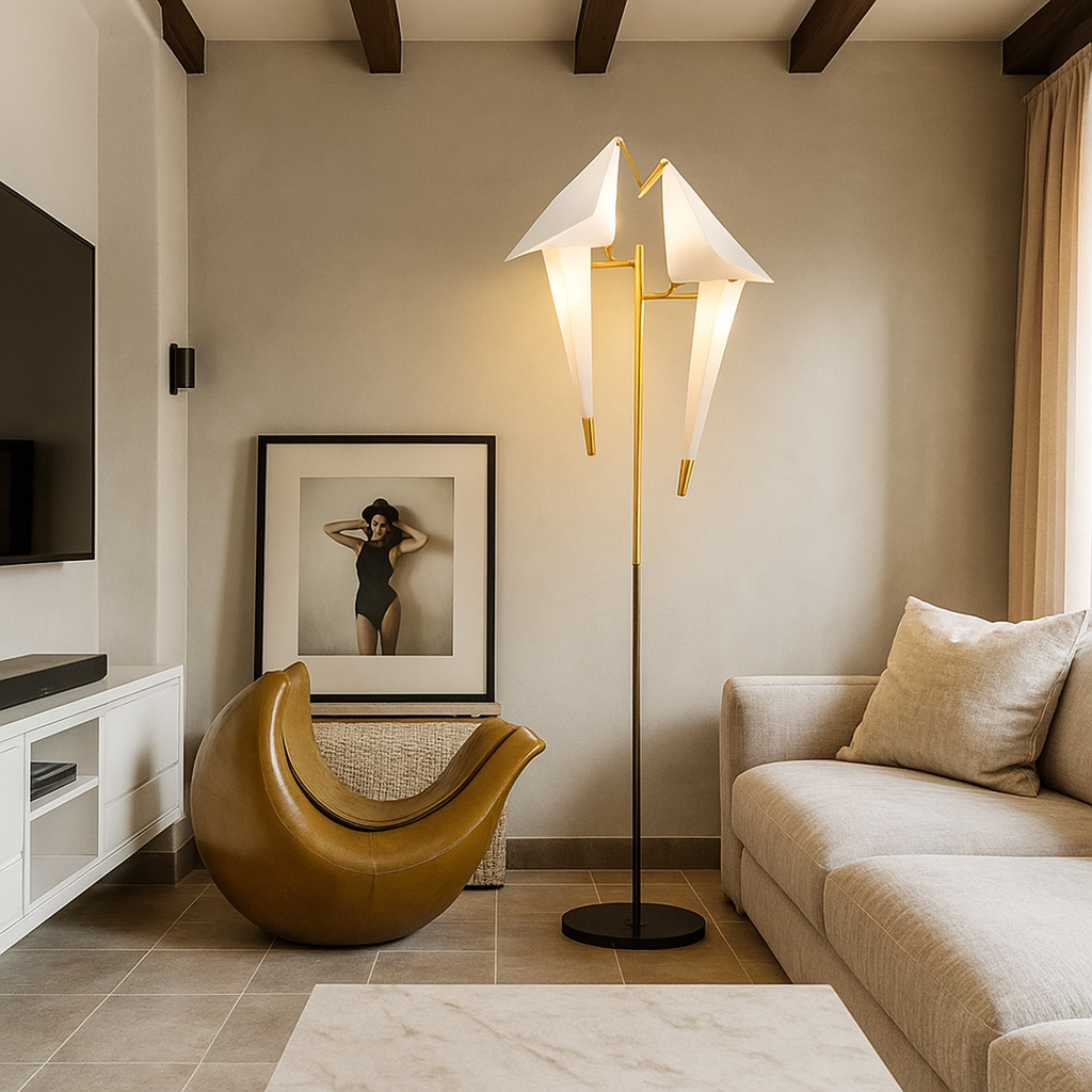 Lampe Décorative en Forme d'Oiseau Magnétique | Design Origami