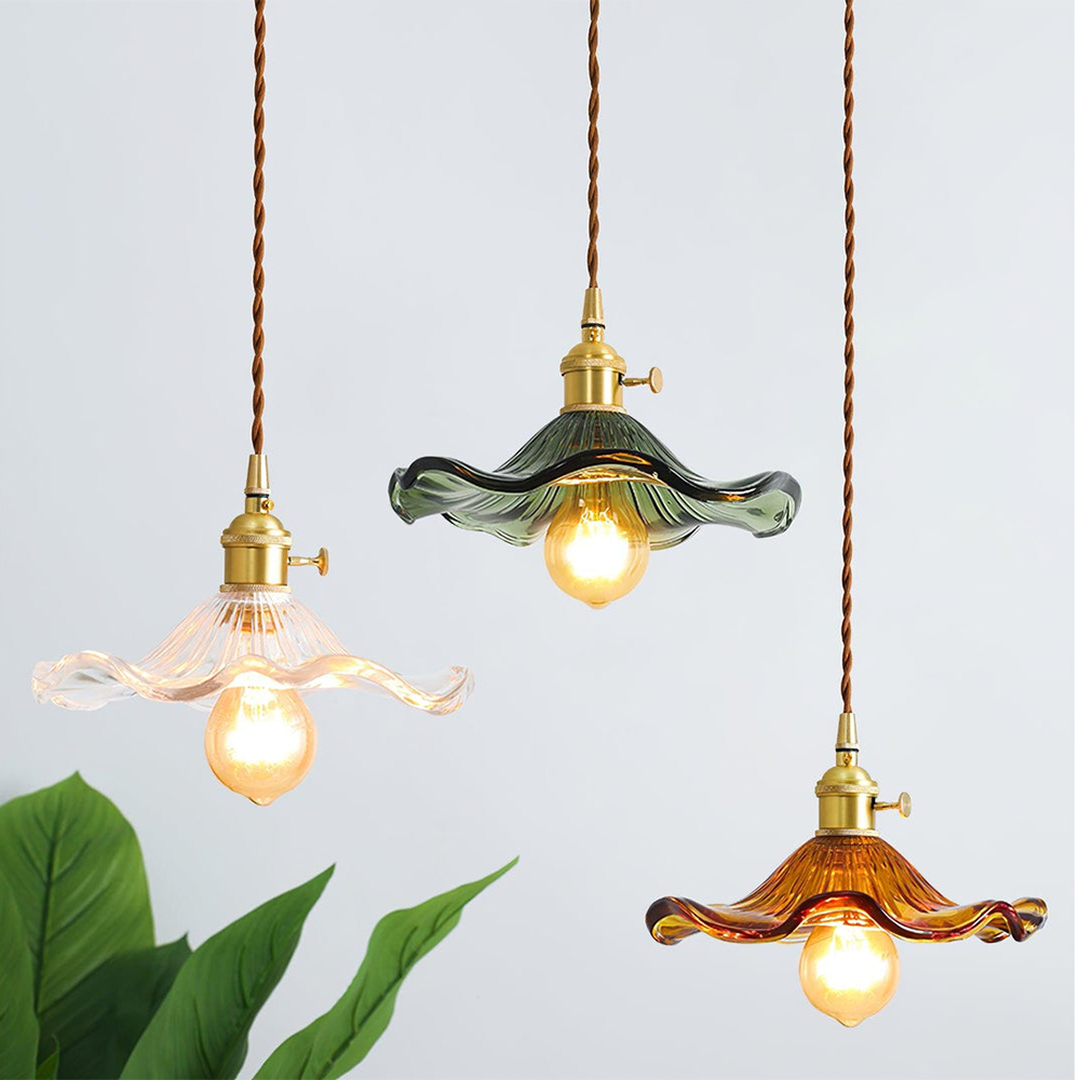 Lampe Suspendue Élégante | Design Fleur d'Hibiscus