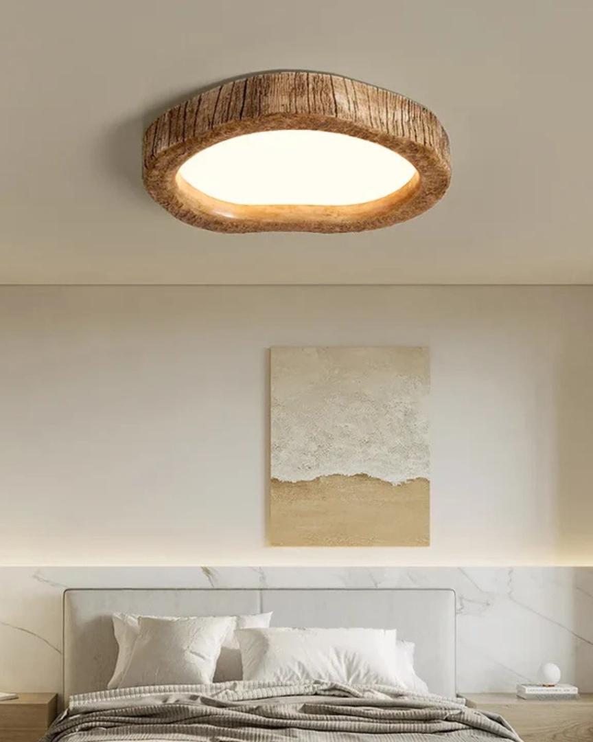Plafonnier LED au Style Rustique | Design Éternel
