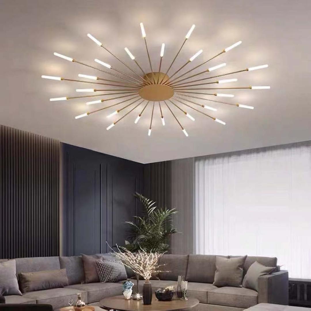 Plafonnier LED Effet Feux d'Artifice | Style Contemporain