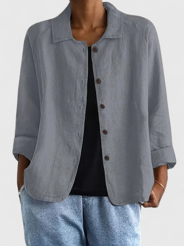 T-shirt Tricot Sophistiqué Femme Coupe Ample Confort Toute la Journée Météo Transitoire Douillet – Claudine