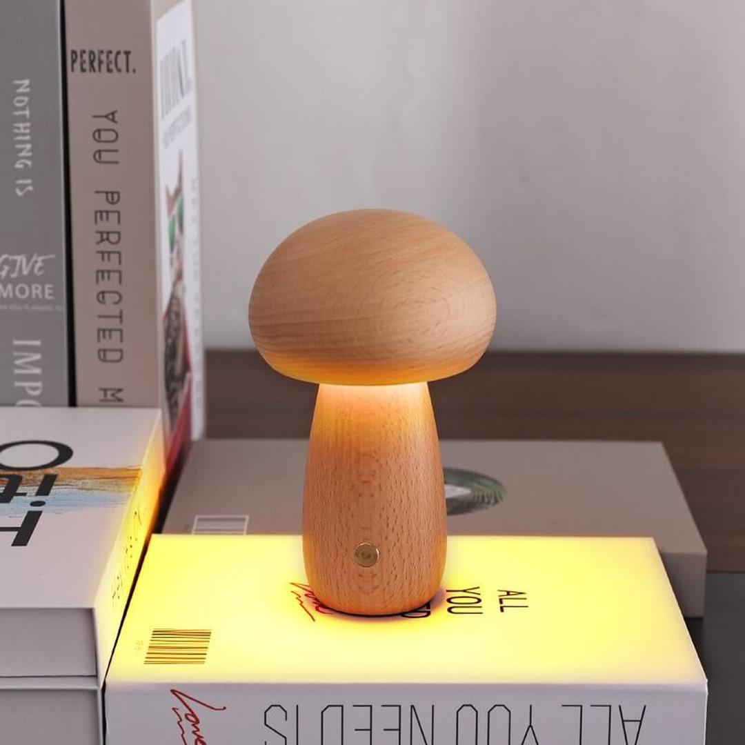 Lampe de Nuit Champignon | LED à Luminosité Ajustable