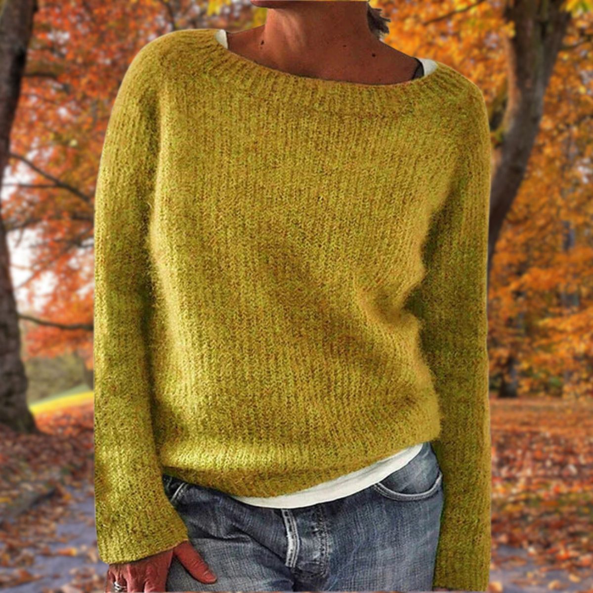 Pull classique en laine mérinos pour femmes Doux Chaud Coupe décontractée Intemporel Pullover d'hiver – Pleun