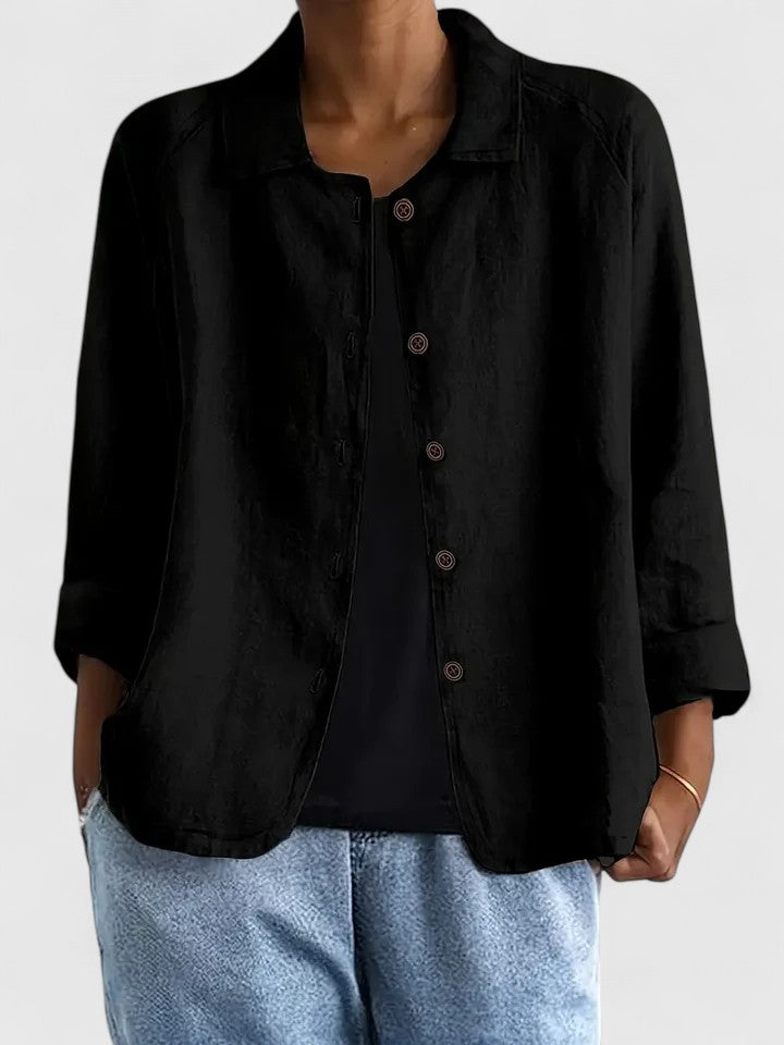 T-shirt Tricot Sophistiqué Femme Coupe Ample Confort Toute la Journée Météo Transitoire Douillet – Claudine