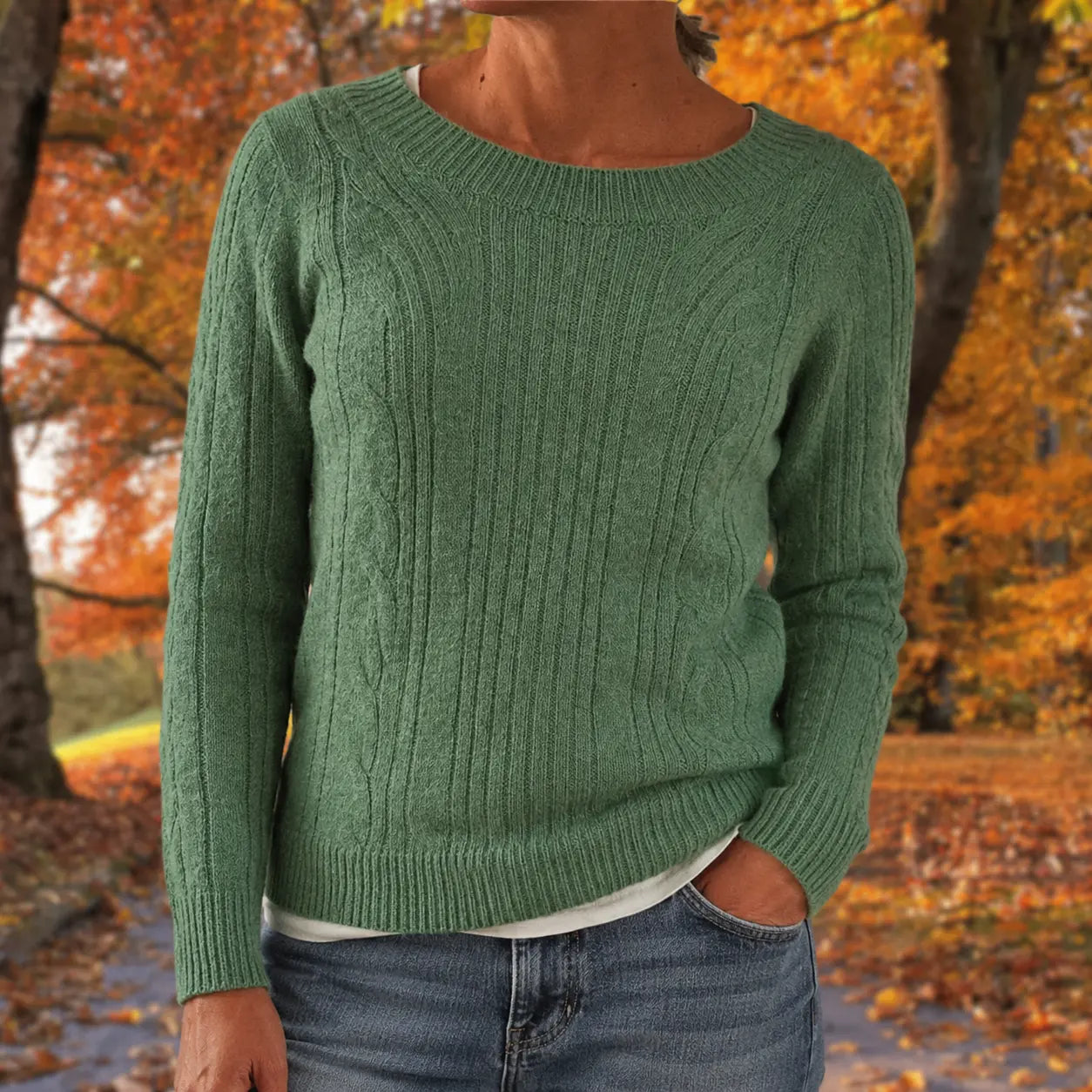 Classic Merino Wool Sweater for Women Soft Warm Casual Fit Timeless Winter Pullover – Pleun