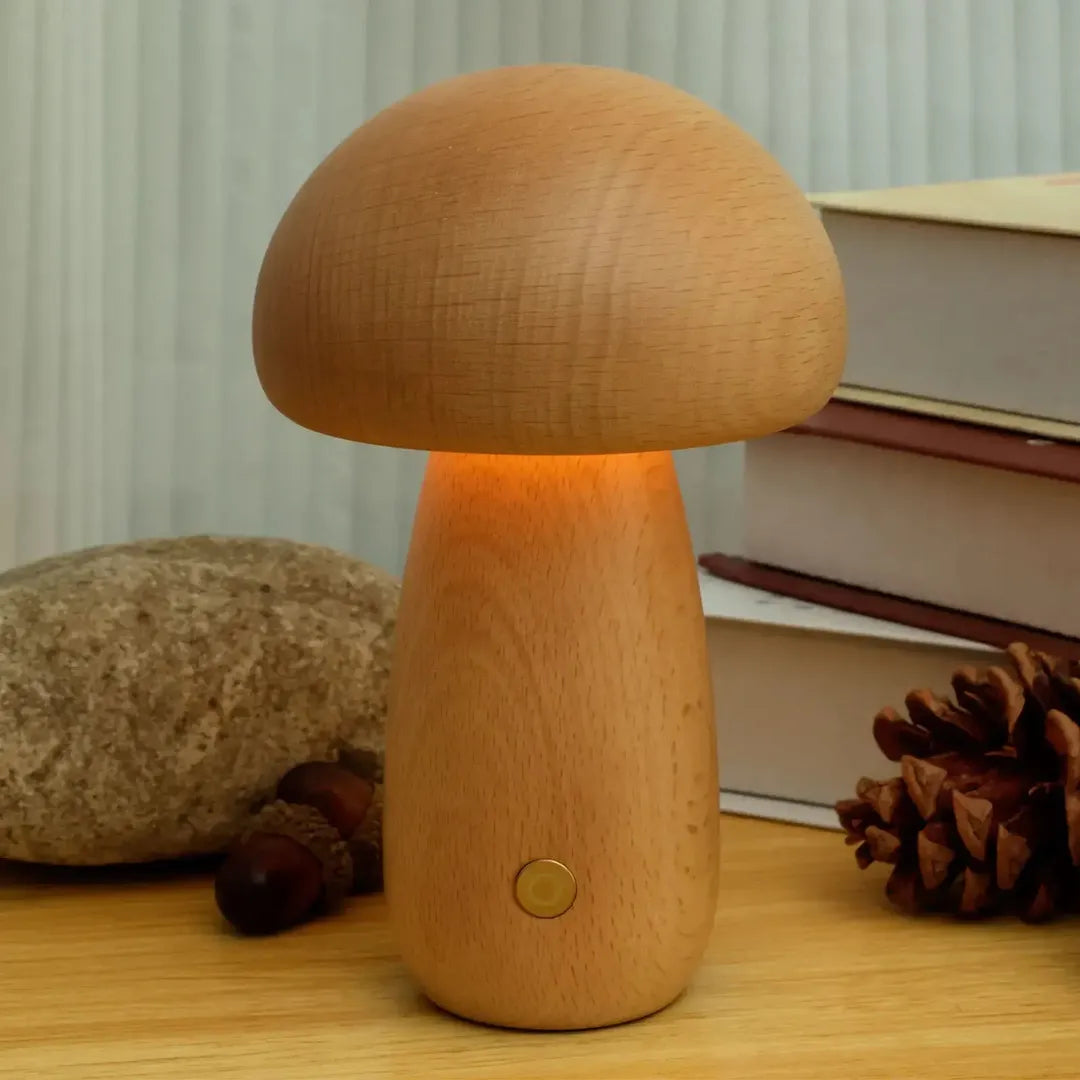 Lampe de Nuit Champignon | LED à Luminosité Ajustable