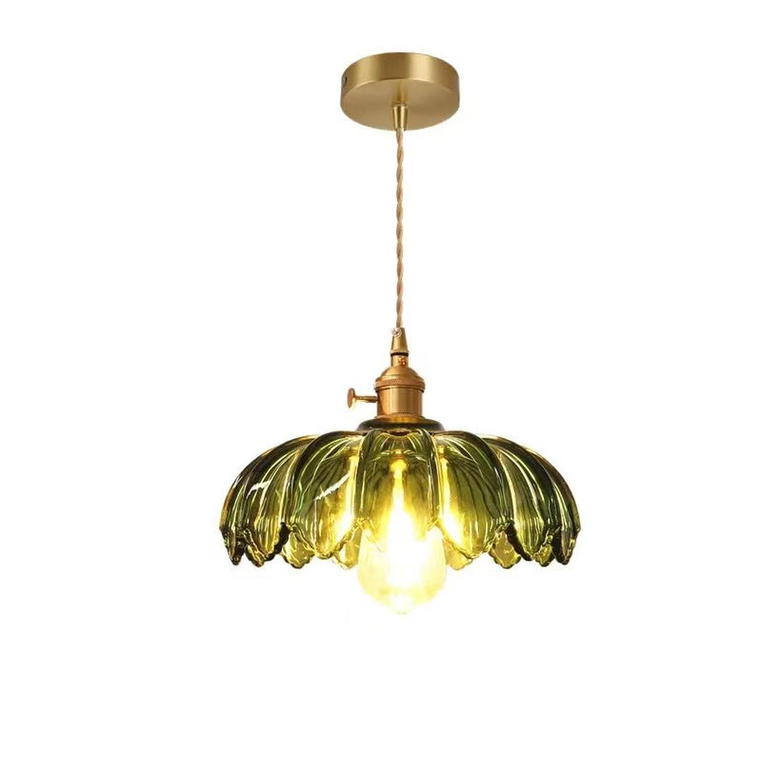 Lampe Suspendue Vintage à Motif Floral | Intérieurs Esthétiques