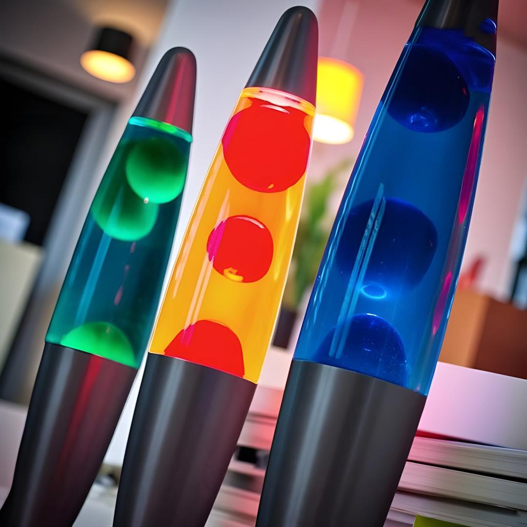 Lampe à Lave Multicolore au Design Compact