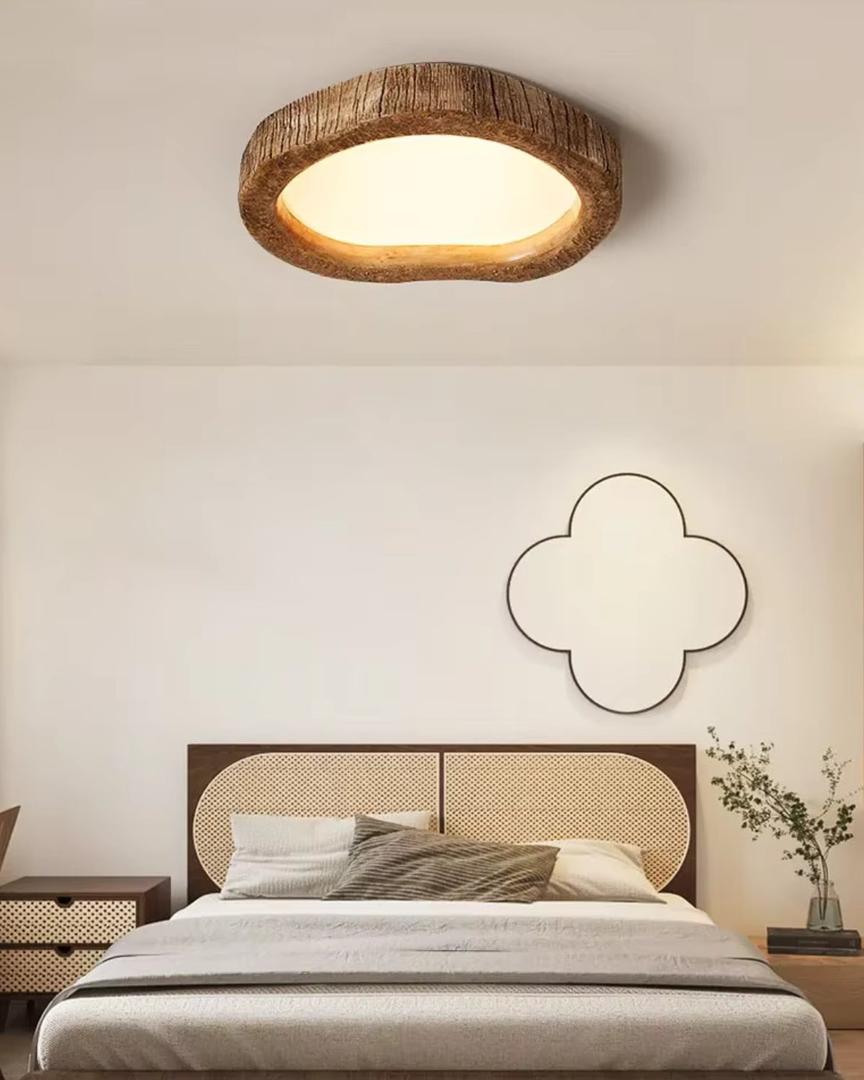 Plafonnier LED au Style Rustique | Design Éternel