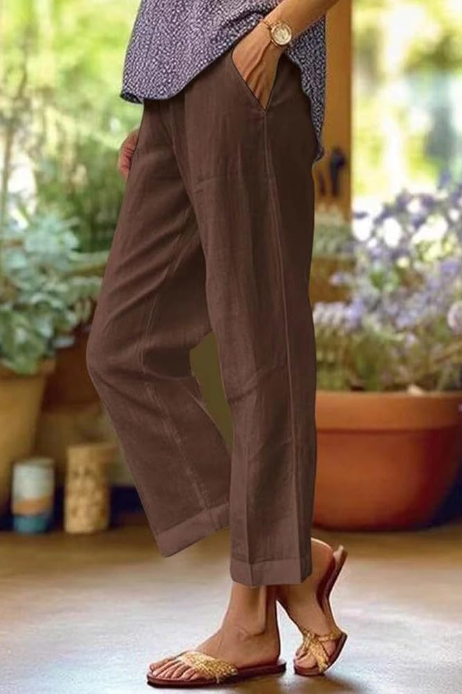 Leichte Sommerhosen für Damen, lässiger Schnitt, eleganter Fall, täglicher Komfort – Rita