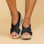 Sandales Orthopédiques Femme avec Semelle Rembourrée et Semelle Contour Wedge Respirantes – Neve