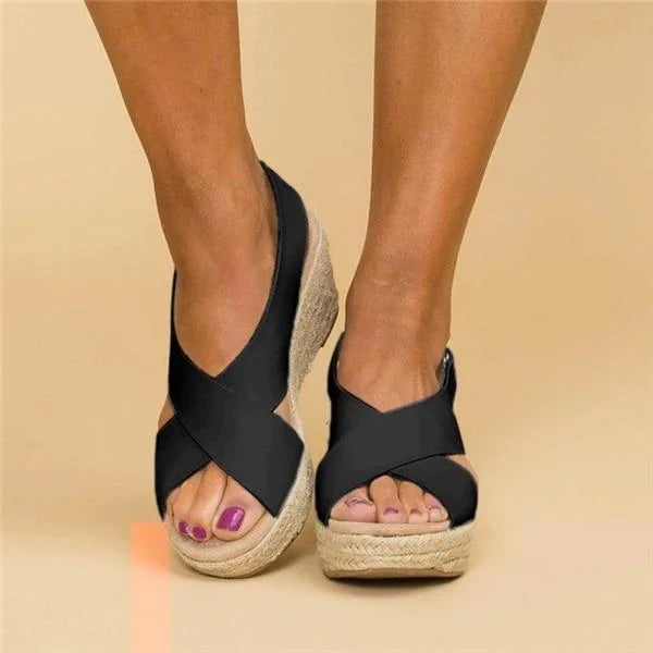 Sandales Orthopédiques Femme avec Semelle Rembourrée et Semelle Contour Wedge Respirantes – Neve