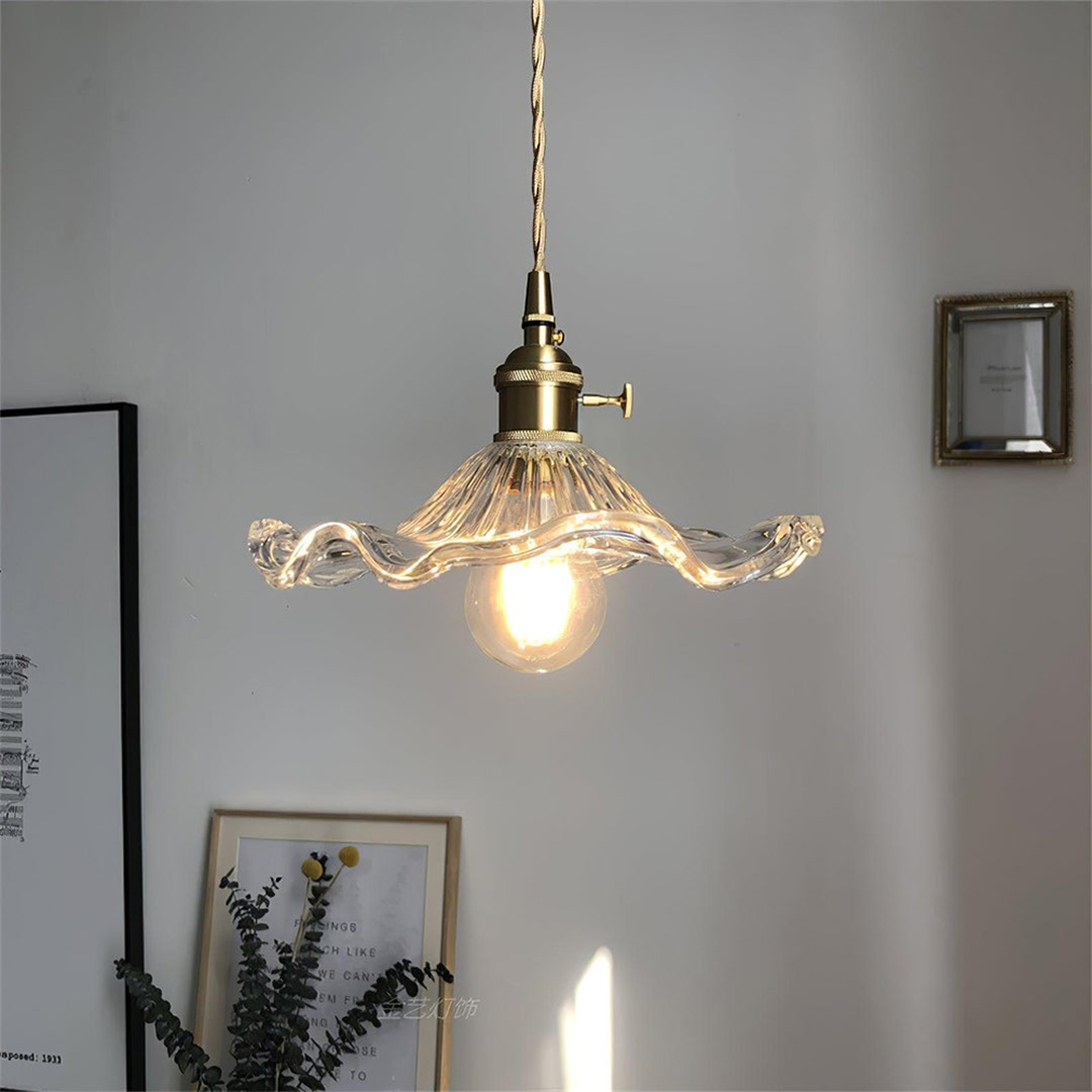 Lampe Suspendue Élégante | Design Fleur d'Hibiscus