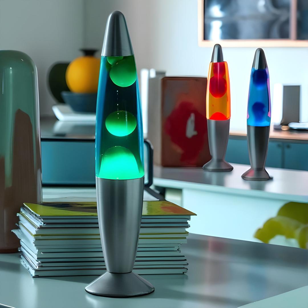 Lampe à Lave Multicolore au Design Compact