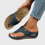 Orthopädische Keilsandalen für Damen mit ergonomischer Fußgewölbestütze und dämpfender Sohle – Kaylie