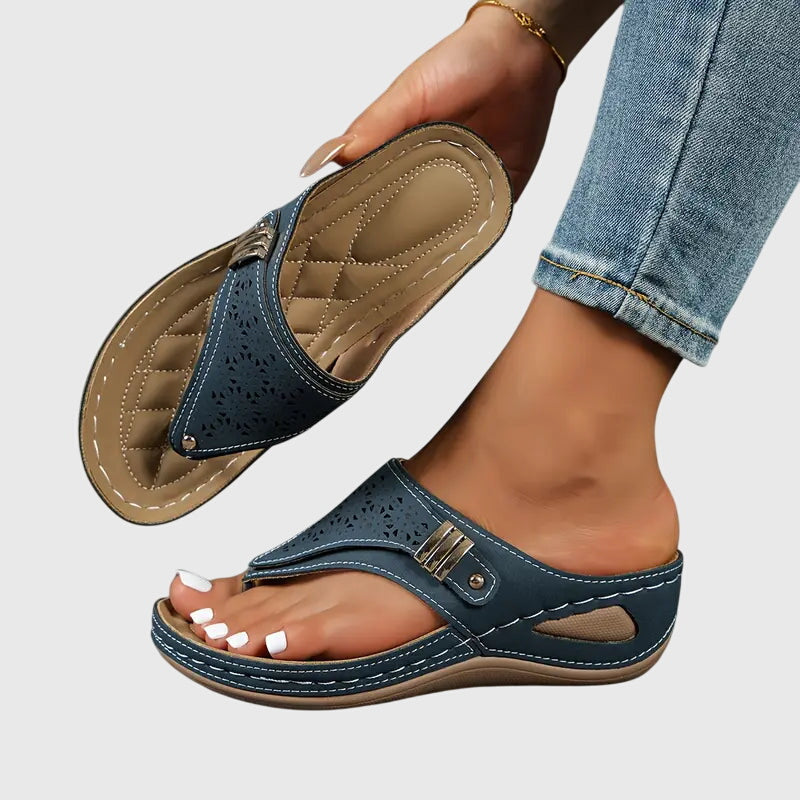 Sandales Wedge Orthopédiques pour Femmes avec Support Ergonomique de la Voûte Plantaire et Semelle Amortissante – Kaylie