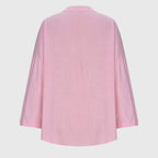 Chemise de Plage Élégante et Fluide pour Femmes à Col en V à Manches Longues, Coupe Décontractée, Casual Été – Lenara