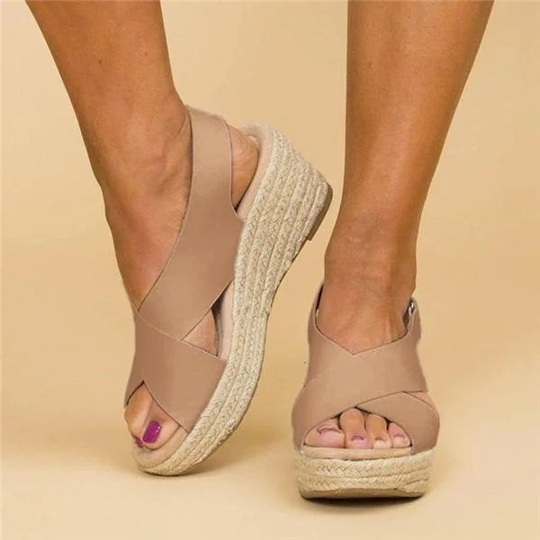Sandales Orthopédiques Femme avec Semelle Rembourrée et Semelle Contour Wedge Respirantes – Neve