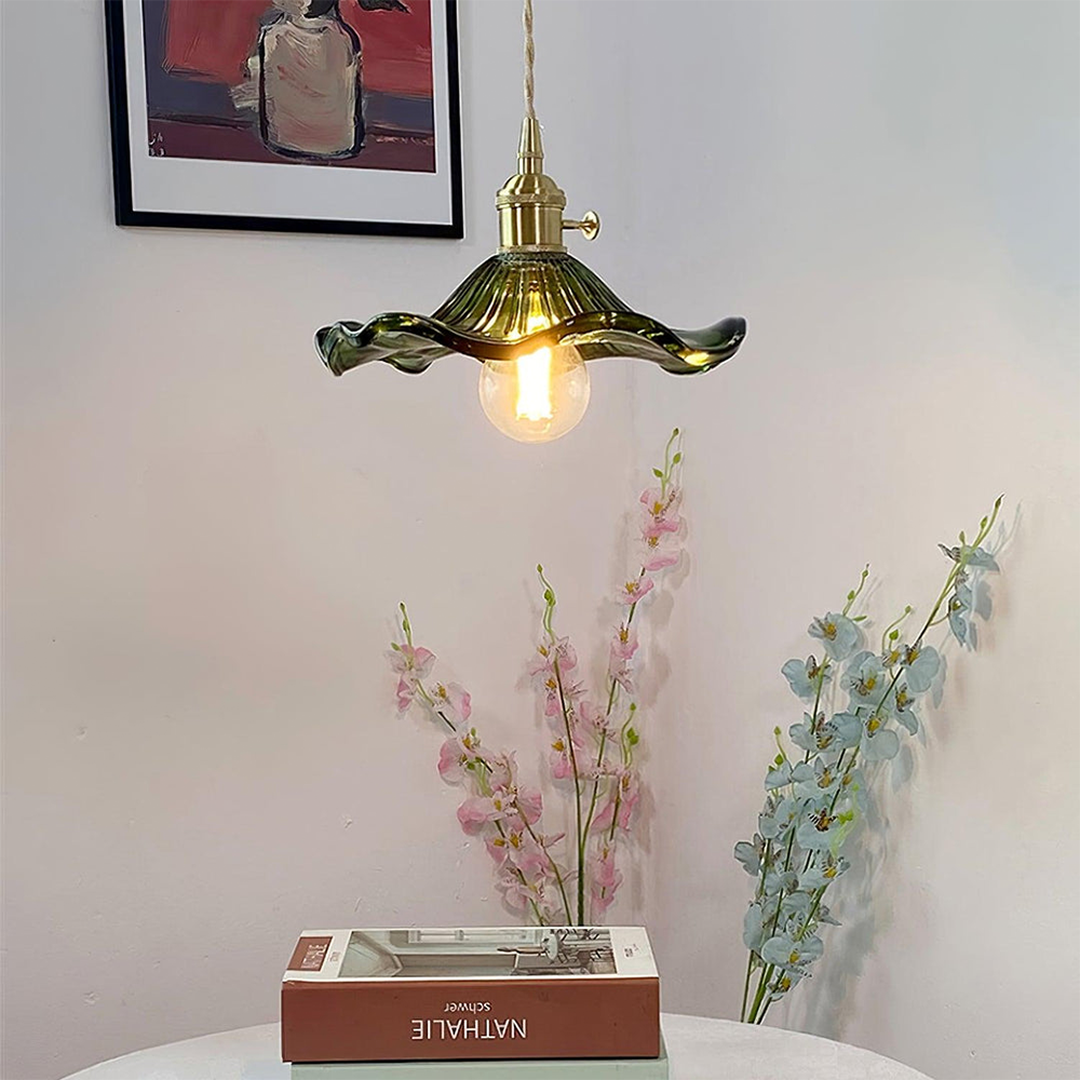 Lampe Suspendue Élégante | Design Fleur d'Hibiscus