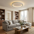 Modern Scandinavian Round LED Ceiling Light for Living Room and Bedroom