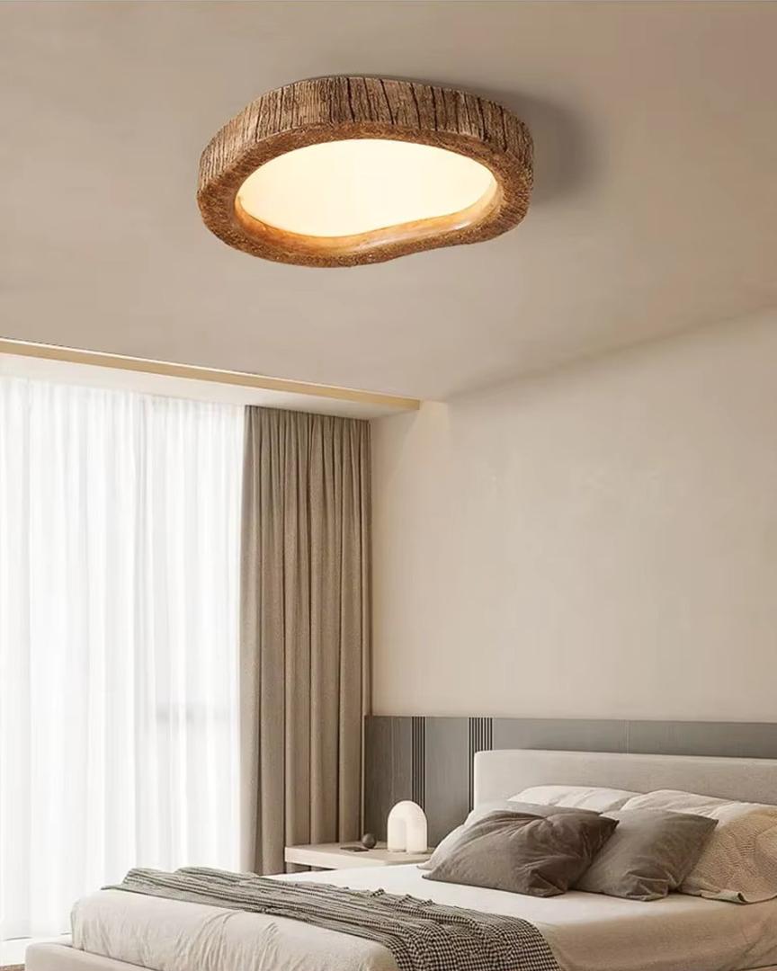 Plafonnier LED au Style Rustique | Design Éternel