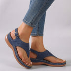 Sandali con Zeppa Donna Cinturino alla Caviglia Regolabile Design Aperto Leggeri Elevazione Comfort Supporto Casual Spiaggia Vacanze Estate – Camel Nude