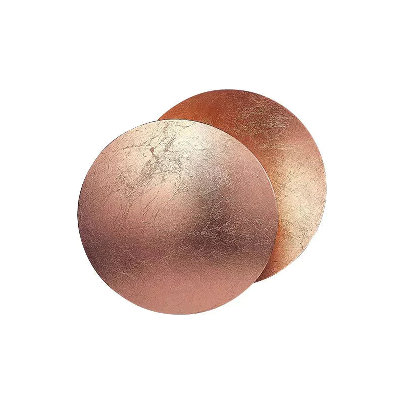 Dekorative Innen-Wandlampe Sonnenfinsternis mit Schattenprojektion, goldfarbenes Metall – EclipseLamp