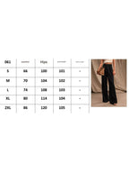 Pantalon Large Taille Haute Femme à Plis Avant Bureau Casual Formel