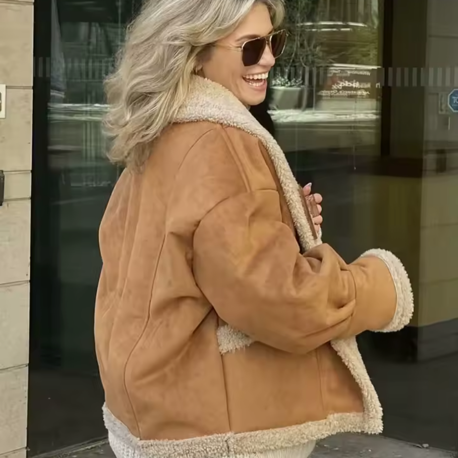 Hiverline ShearWarm — Veste Hiver en Daim & Laine Douce