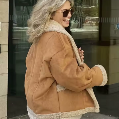 Hiverline ShearWarm — Veste Hiver en Daim & Laine Douce