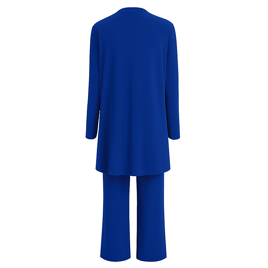 Conjunto Elegante Mujer 3 Piezas Blazer Chaleco Pantalones Anchos Ligero Favorable Casual Chic – Pin
