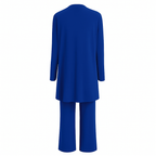 Conjunto Elegante Mujer 3 Piezas Blazer Chaleco Pantalones Anchos Ligero Favorable Casual Chic – Pin