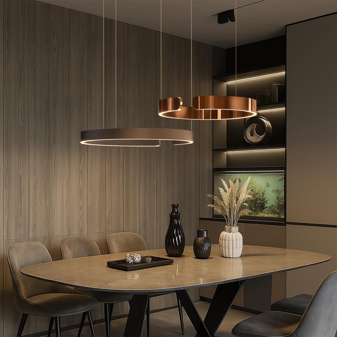 Suspension Luminaire en Anneau | Style Contemporain